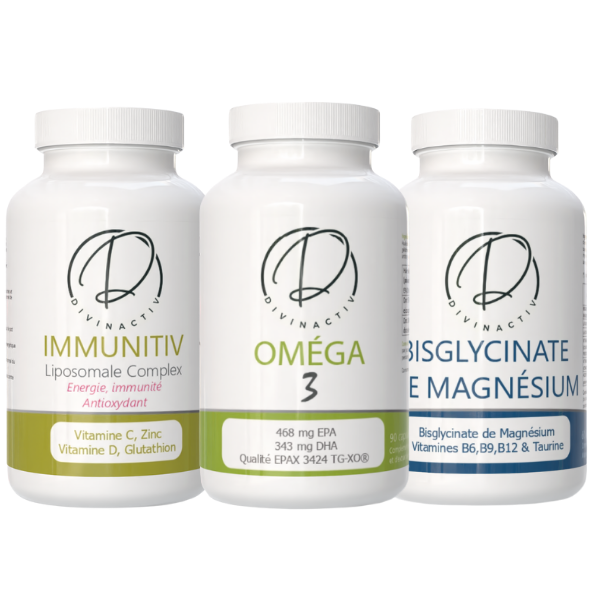 Pack Essentiel : Zinc Magnésium Oméga 3 -Vit C-Vit D
